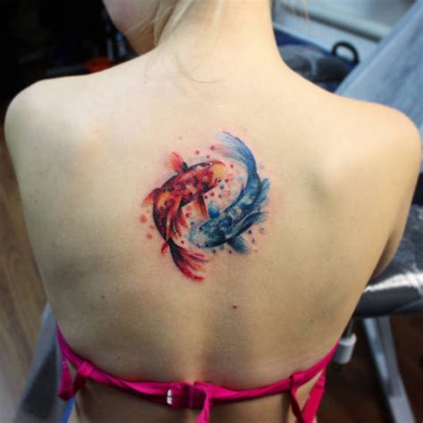 35 Best Koi Fish Tattoos — Tattoos On Women — Koi Fish Tattoo Pisces Tattoos Watercolor