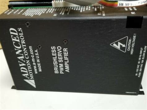 Advanced Motion Controls Brushless Pwm Servo Amplifier Be25a20acg Inv
