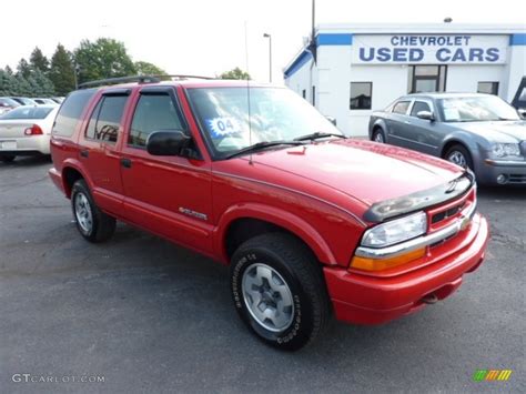 2004 Victory Red Chevrolet Blazer Ls 4x4 70540507 Photo 4 Gtcarlot