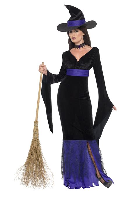 Fashion Bnwot All Sizes Womens Witch Fancy Dress Halloween Costume