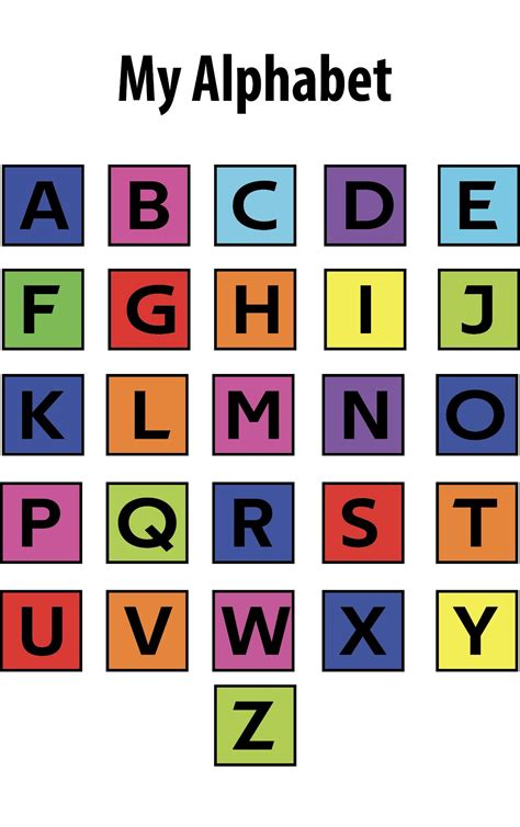 Alphabet Poster Printable Printable Word Searches