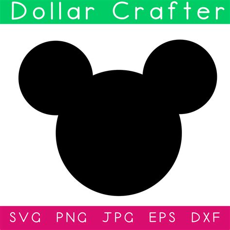 Mickey Svg Silhouette Svg Mickey Cut File Disney Png Mickey Png Disney