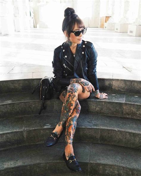 Tattooed Model And Fashion Blogger Sammi Jefcoate Inkppl Fashion Fashion Blogger Girl Tattoos