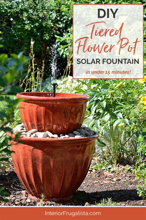 Solar Plant Pot Water Fountain In Under 15 Minutes Interior Frugalista