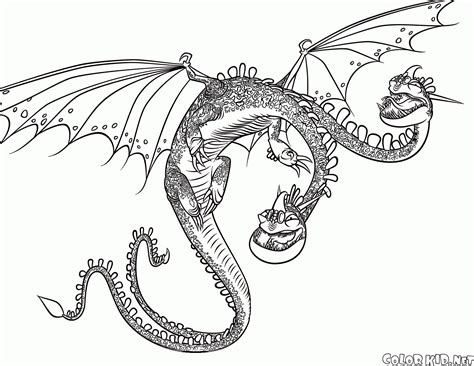 Dibujo Para Colorear Cómo Entrenar A Tu Dragón
