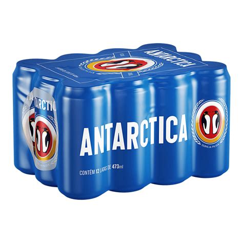 Cerveja Antarctica Pilsen Lata 473ml 12 Unidades