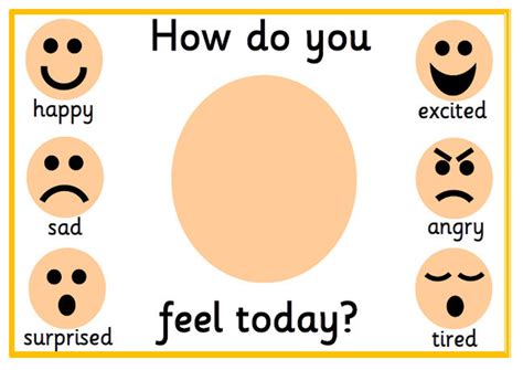 Printable Feelings Mat Emotions How Do You Feel Today Adhd