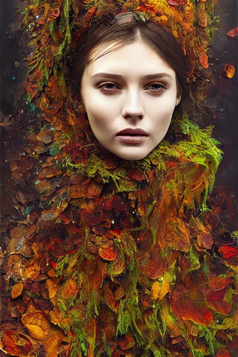 Mother Nature Autumn Dress Digital Art By Carlos Galveias Fine Art