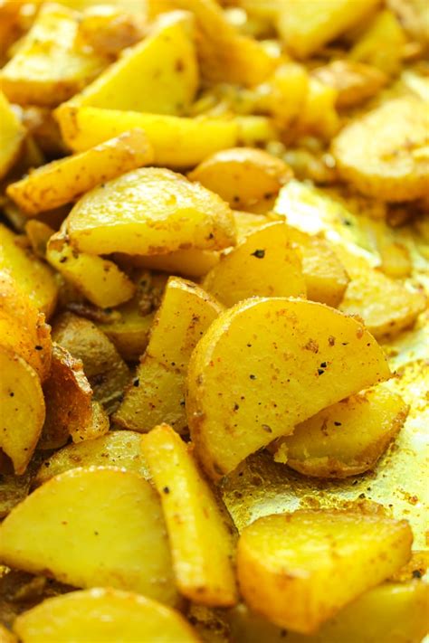 Turmeric Roasted Potatoes The Fitchen