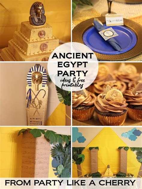 ancient egypt party ideas party like a cherry in 2021 egyptian themed party egyptian party