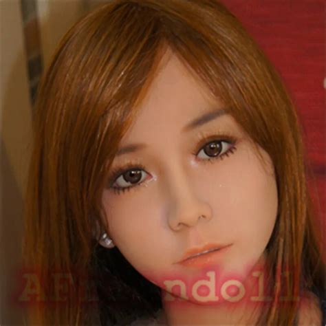 Oral Sex Lifelike Sex Doll Head Silicone Material Metal Frame Beautiful