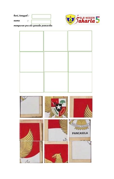 Puzzle Garuda Pancasila1 Worksheet Artofit