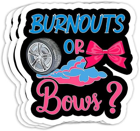 burnouts or bows gender reveal party idea for mom or dad t decorations 4x3