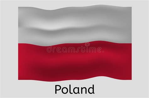 Polnisches Flaggensymbol Polnische Vektor Abbildung Vektor Abbildung