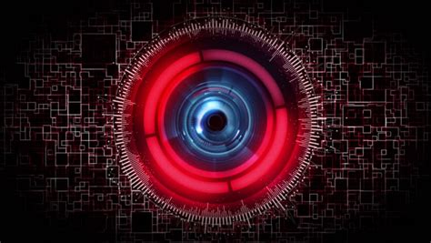 Red Robot Eye Logo Logodix