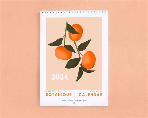 2024 Botanical Calendar T For Her Artist Calendar Illustrated 12