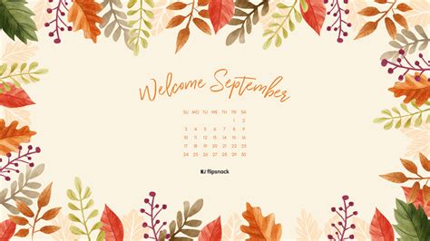 Your September 2017 Calendar Wallpaper Is Here Get It