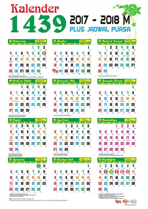 To get best result, print the pdf format in a4 sheet and then enter your 2018. Download Kalender Islam 1439 H 2017 - 2018 M dengan jadwal ...