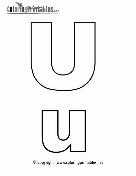 Free Printable Letter U Coloring Pages Free Printable