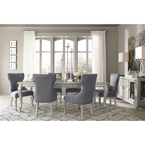 Coralayne Silver Rectangular Dining Room Set Bella Furniture