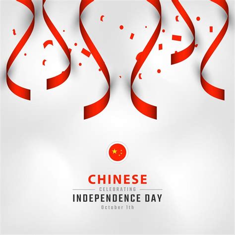 Happy Chinese National Day Celebration Vector Design Illustration