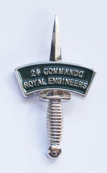 24 Commando Royal Engineers Lapel Pin Fisher Patton