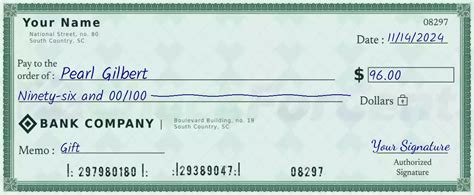 How To Write A Check For 96 Dollars Spell 96 On A Check
