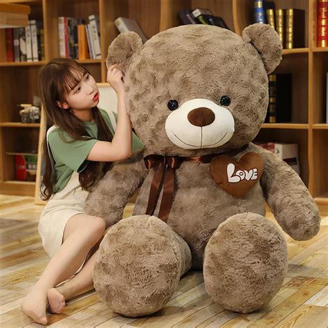 New Hot High Quality 2 Colors Teddy Bear With Love Stuffed Animals Bear