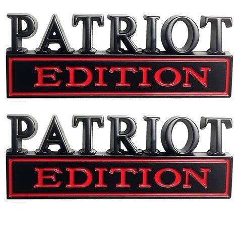 Buy Patriot Edition 3d Badge Sticker Emblem Tailgate Badge Front Grille