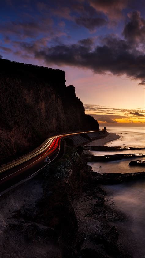 2160x3840 Long Exposure Road Around Mountains 5k Sony Xperia Xxzz5