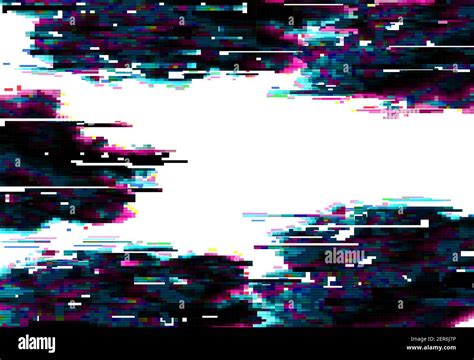 Glitch Pixels Vector Abstract Background Distorted Glitched Colored