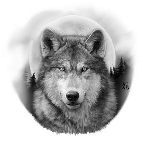 Drawing a realistic wolf is easier than you may think. Black and Grey, Realistic, Wolf | Wolf tattoos, Grey wolf ...