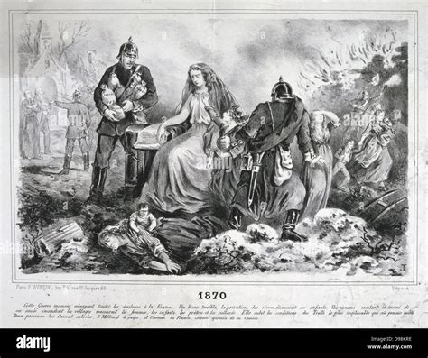 Franco Prussian War 1870 1871 Allegory Of The Defeat Destruction And