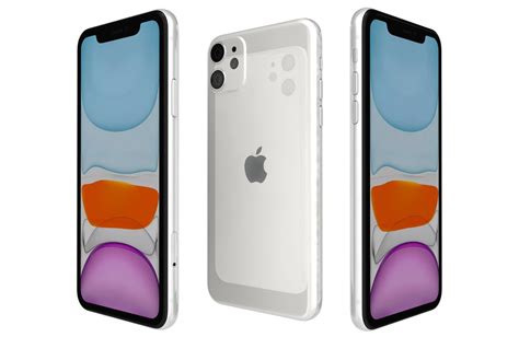 3d Apple Iphone 11 White Honor Cgtrader
