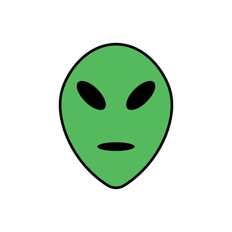 Green Alien Head 34769522 Vector Art At Vecteezy