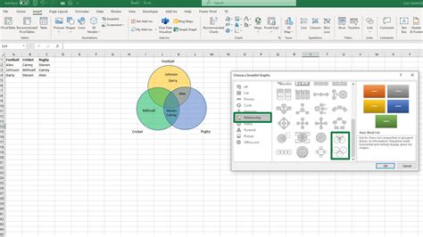 How To Create A Venn Diagram In Excel Step By Step Excel Spy