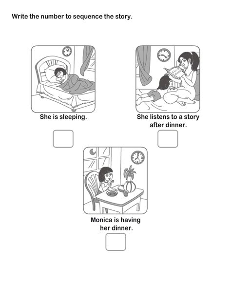 Print Picture Sequence Worksheets Worksheets For 1st Grade Learn