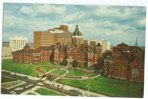 Baltimore Maryland John Hopkins Hospital Vintage Cars Postcard Johns Hopkins Hospital St