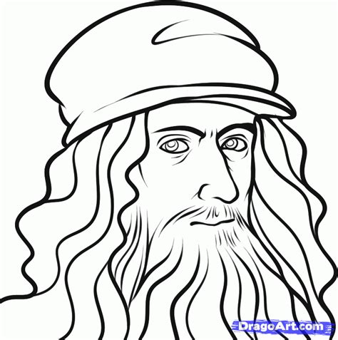 Leonardo Da Vinci Coloring Pages