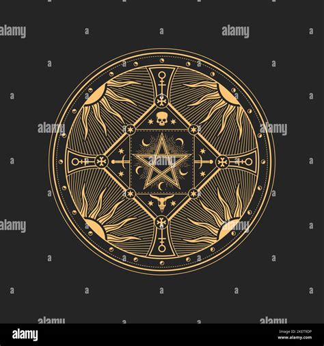 Occult Sign Occultism Alchemy And Astrology Symbol Talisman With