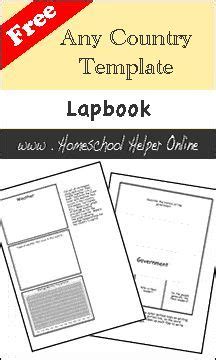 Yes, there are tons of wonderful and free homeschooling curriculum options available. Any Country Lapbook Template - Homeschool Helper Online ...