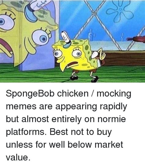 Mocking Chicken Spongebob Meme