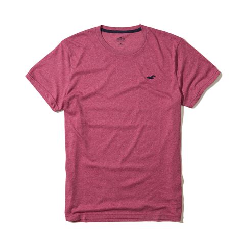 Lyst Hollister Must Have Crew T Shirt In Pink For Men