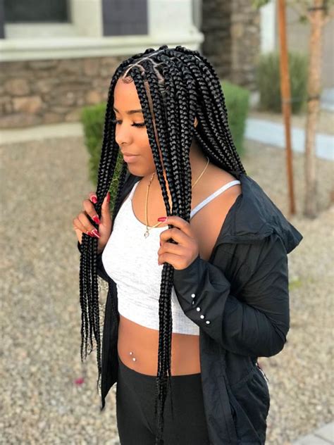 box braids large parts box braids are larger individual braids with parts that are box shaped