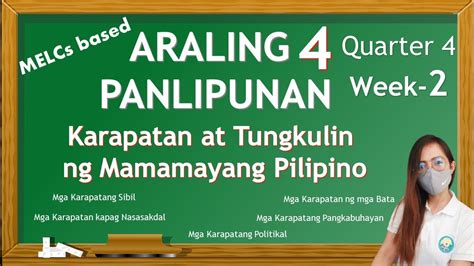 Ang Mga Karapatan Ng Mamamayang Pilipinoap4 Fourth Quarter Week 2