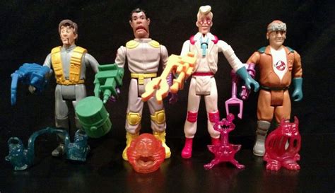 The Real Ghostbusters 1987 Fright Features Action Figures 4 Complete