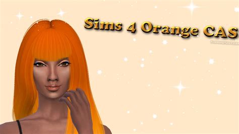 Sims 4 Active Orange Cas Youtube