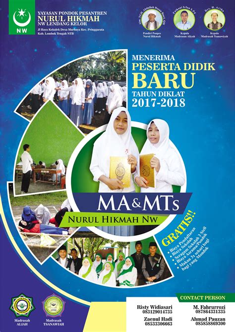 Poster Sekolah Client Mts Nurul Hikmah Lombok Ntb Desain Brosur