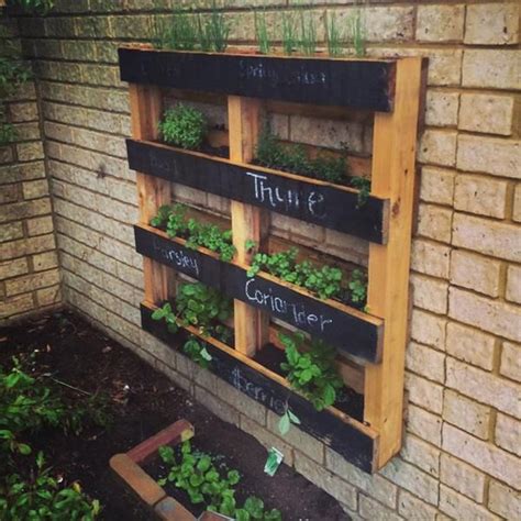 Diy Pallet Vertical Herb Garden Hanging Planter Pallets