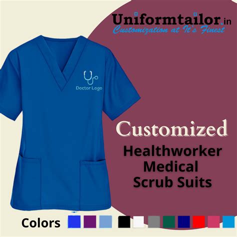 Customized Healthcare Medical Scrub Suits With Your Logos And Names